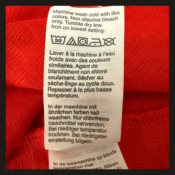 J.Crew Red Faux Wrap Slip On Dress Women’s Medium SP20 AK924 Midi Viscose EUC - Picture 12 of 12